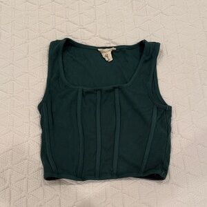 Corset style crop Tank